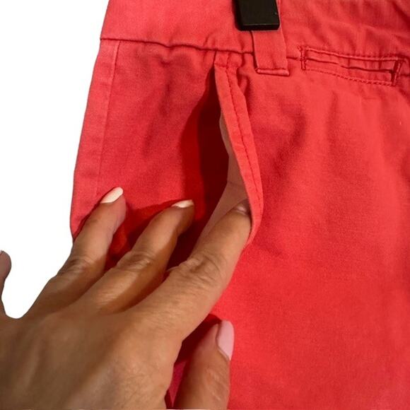 Gap Pink Cotton Boyfriend Roll Up Khaki Chino Bermuda Shorts Women Sz 6 - Picture 3 of 12